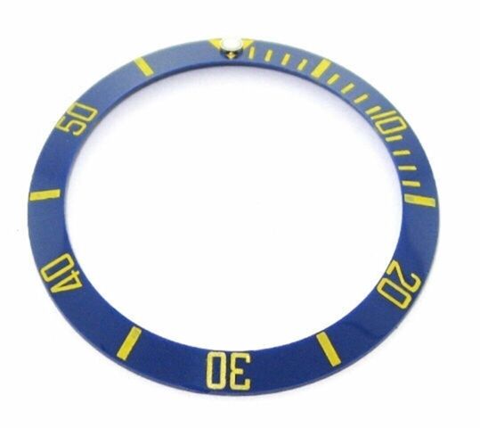 NEW BEZEL INSERT CERAMIC FOR ROLEX SUBMARINER 16610LN,16613V SAPPHIRE BLUE GF