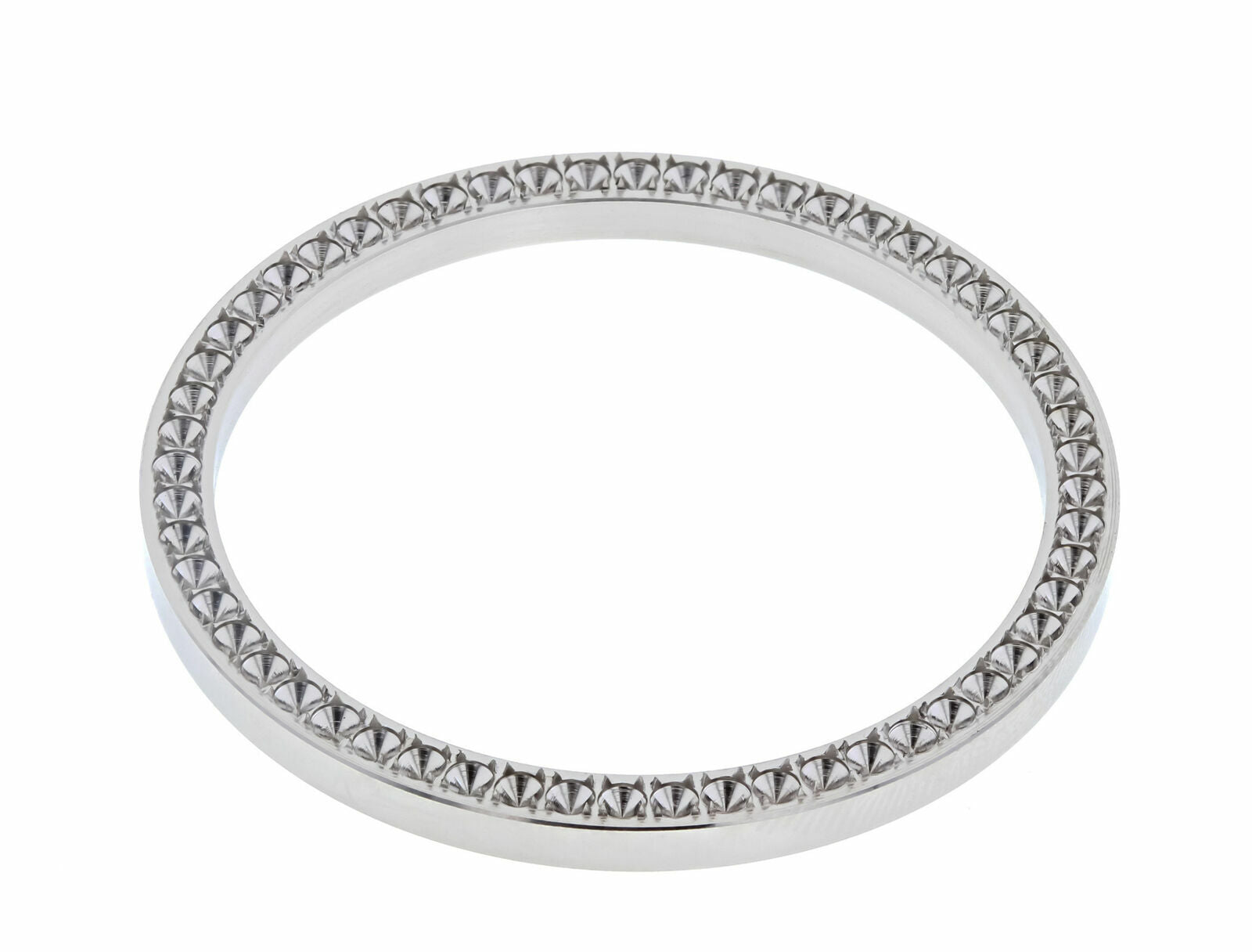 BEZEL FOR DIAMOND 34MM ROLEX 5500,15000 15010 14000M ,114200 STAINLESS STEEL