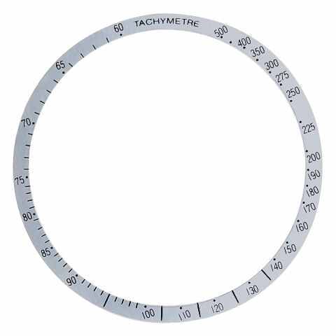 FLAT BEZEL INSERT FOR OMEGA TACHYMETRE CHRONOGRAPH SILVER