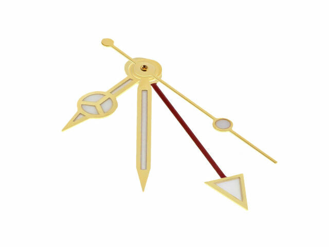 WATCH HANDS FOR GMT MOVEMENT ETA 2836-2 , 2892-2, 2892.A2 , 2893-2 GOLD COLOR