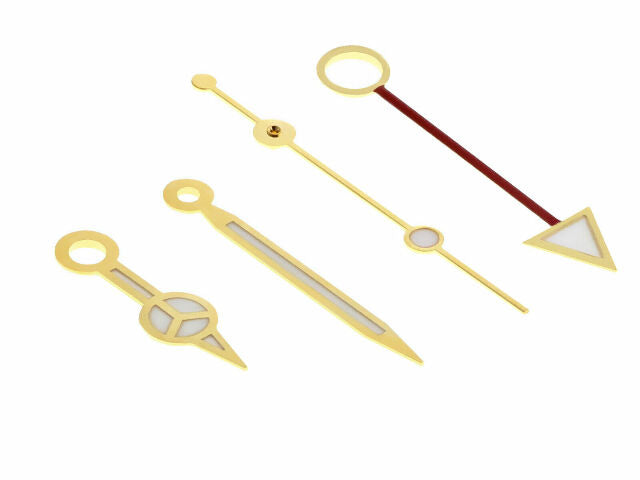 WATCH HANDS FOR GMT MOVEMENT ETA 2836-2 , 2892-2, 2892.A2 , 2893-2 GOLD COLOR