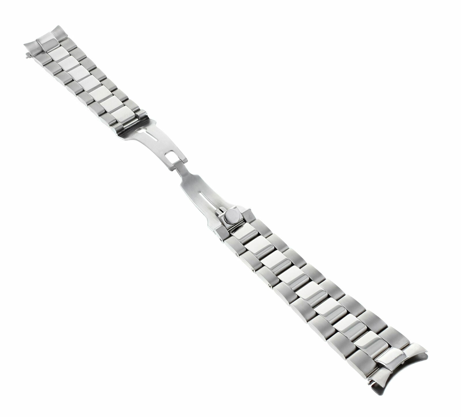 OYSTER WATCH BAND STAINLESS STEEL NEW STYLE FOR ROLEX HIDDEN CLASP SHINY/CENTRR