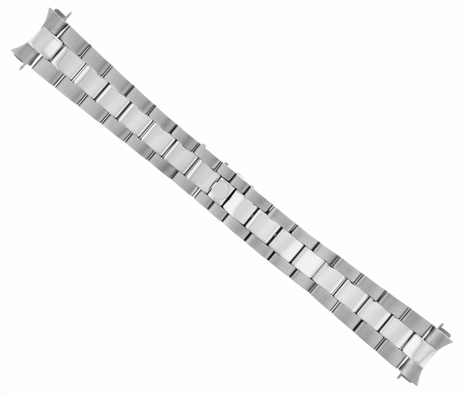 OYSTER WATCH BAND STAINLESS STEEL NEW STYLE FOR ROLEX HIDDEN CLASP SHINY/CENTRR