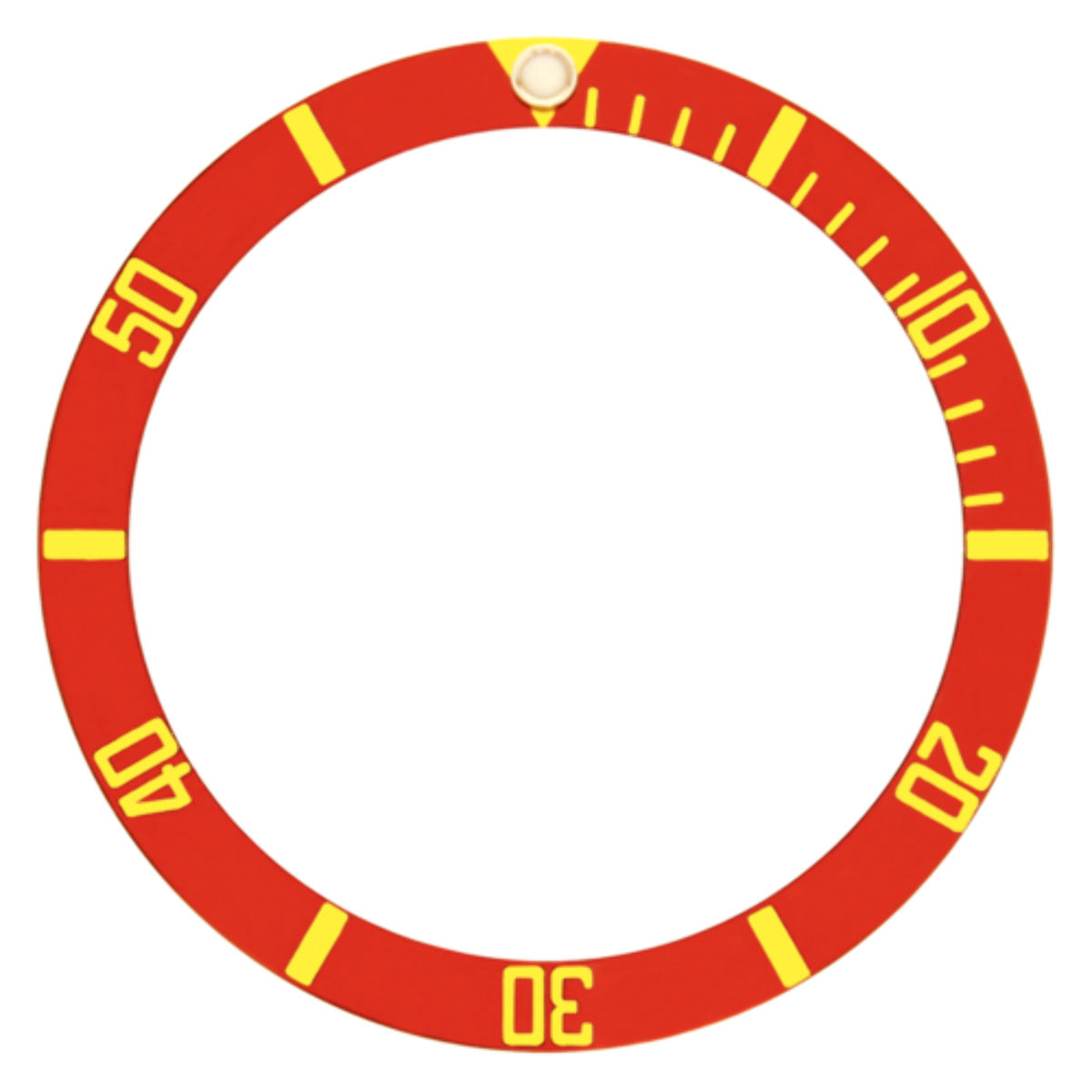 RED BEZEL INSERT ALUMINUM FOR ROLEX SUBMARINER 16800 16808 16613 16618 GOLD FONT