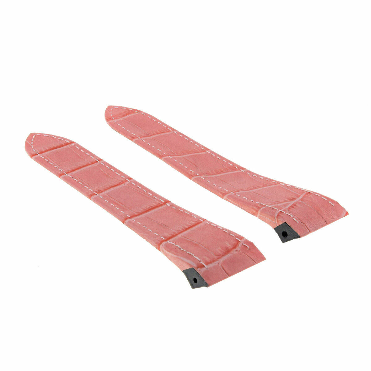 20MM LEATHER STRAP ALLIGATOR BAND FOR 32MM CARTIER SANTOS 100 PEARL PINK MIDSIZE