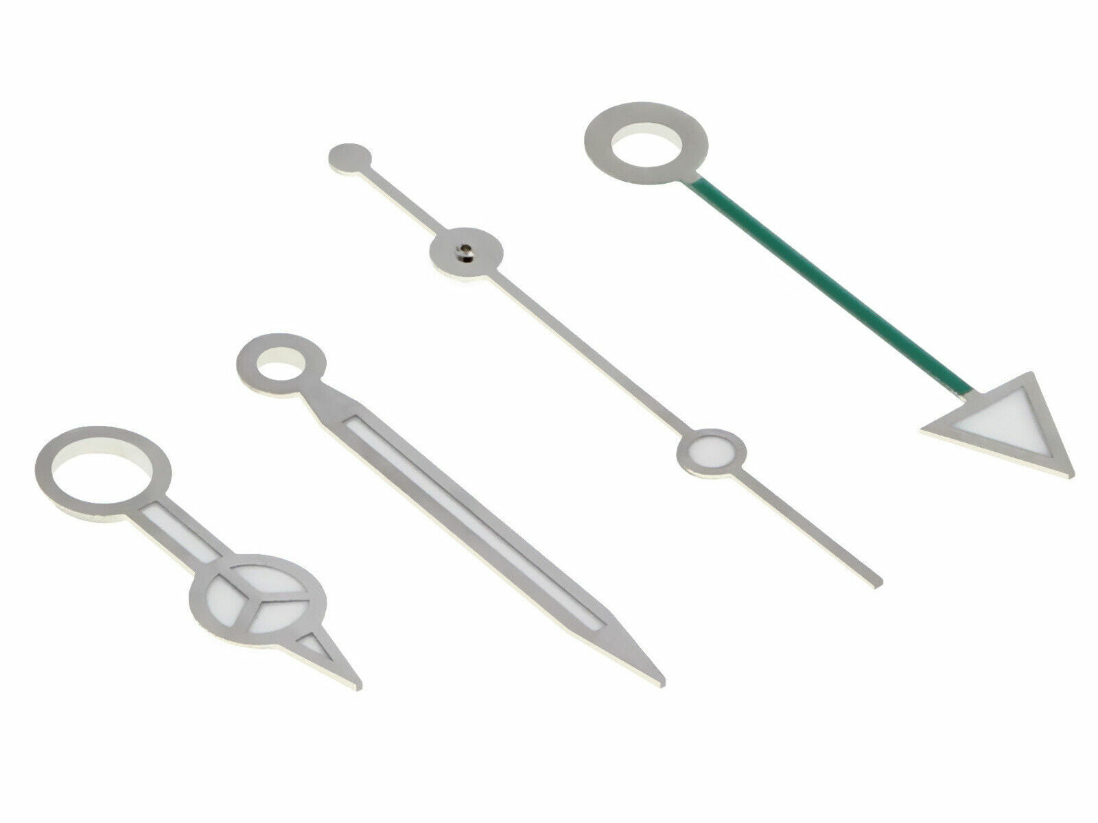 GREEN GMT WATCH HAND FOR ROLEX GMT II 3185 16570 16700 16710 16713 16718 SILVER