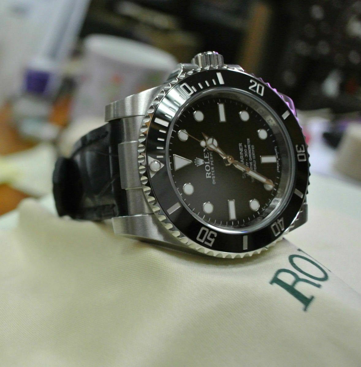 CUSTOM BAND STRAP END LINK PIECE FOR ROLEX BAND SUBMARINER 5512 5513 5517 1680