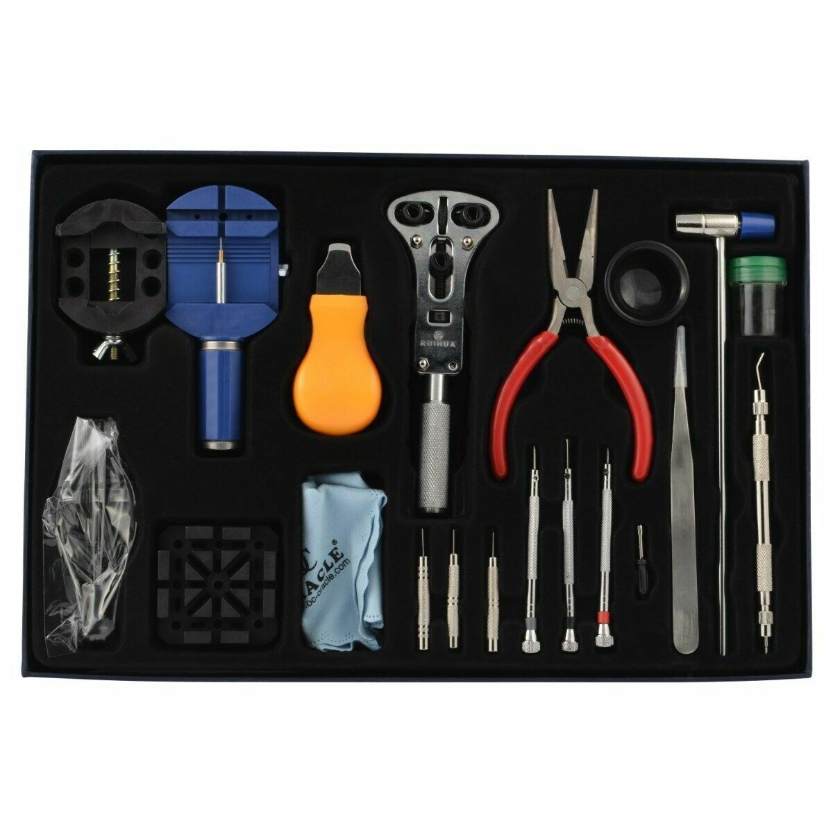 20 PC WATCH STRAP SCREW CASE CHANGING TOOL KIT FOR ROLEX OR LEATHER WATCH BAND