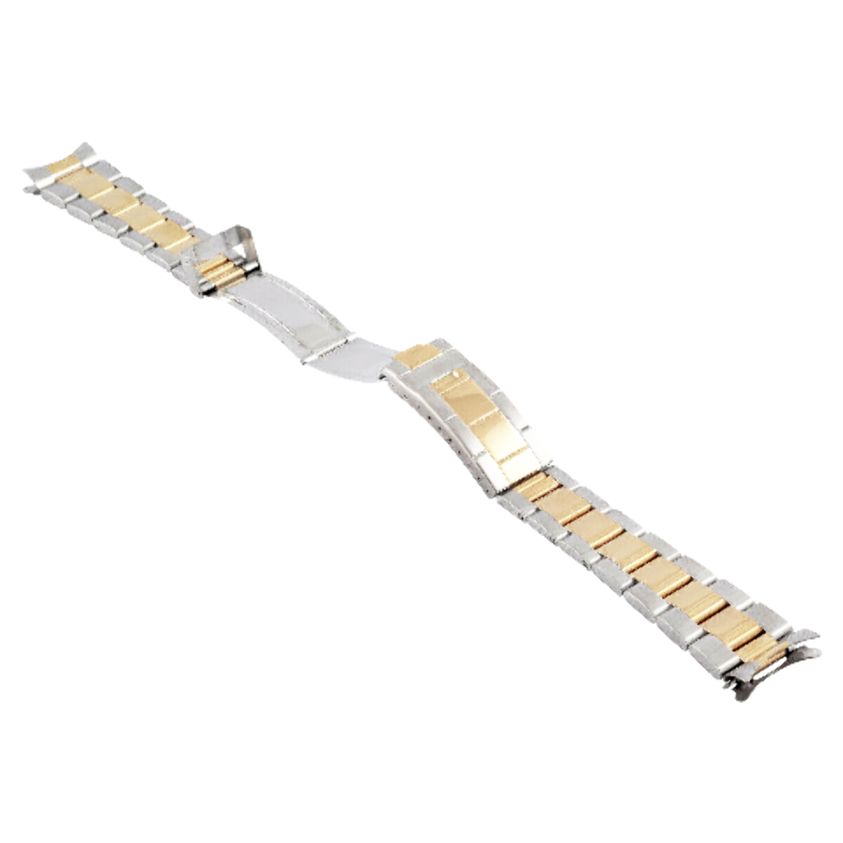 OYSTER WATCH BAND FOR ROLEX DAYTONA TWO TONE GOLD/STEEL 20MM DESIGNER CLASP