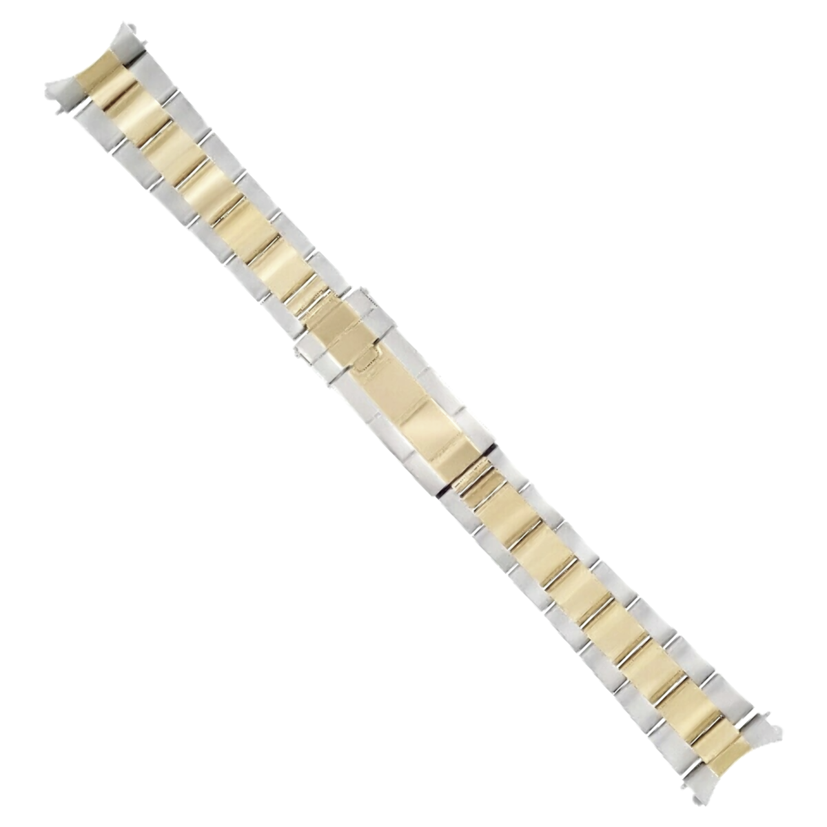 OYSTER WATCH BAND FOR ROLEX DAYTONA TWO TONE GOLD/STEEL 20MM DESIGNER CLASP
