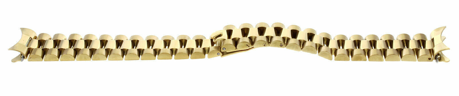 20MM PRESIDENT STYLE WATCH BAND FOR 36MM ROLEX DATEJUST REMOVEABLE END PIECE GOLD