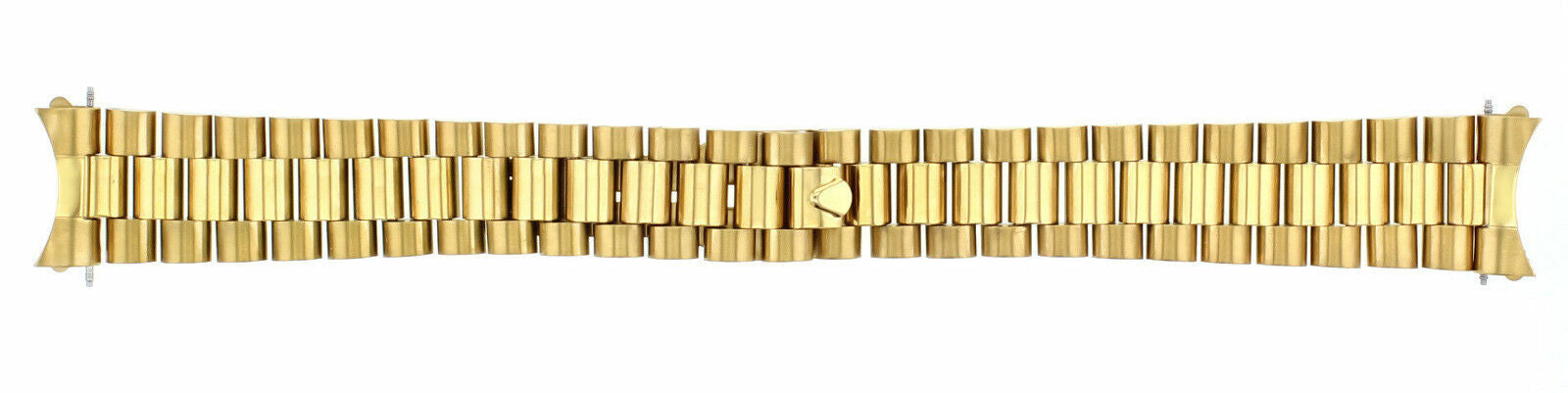 20MM PRESIDENT STYLE WATCH BAND FOR 36MM ROLEX DATEJUST REMOVEABLE END PIECE GOLD