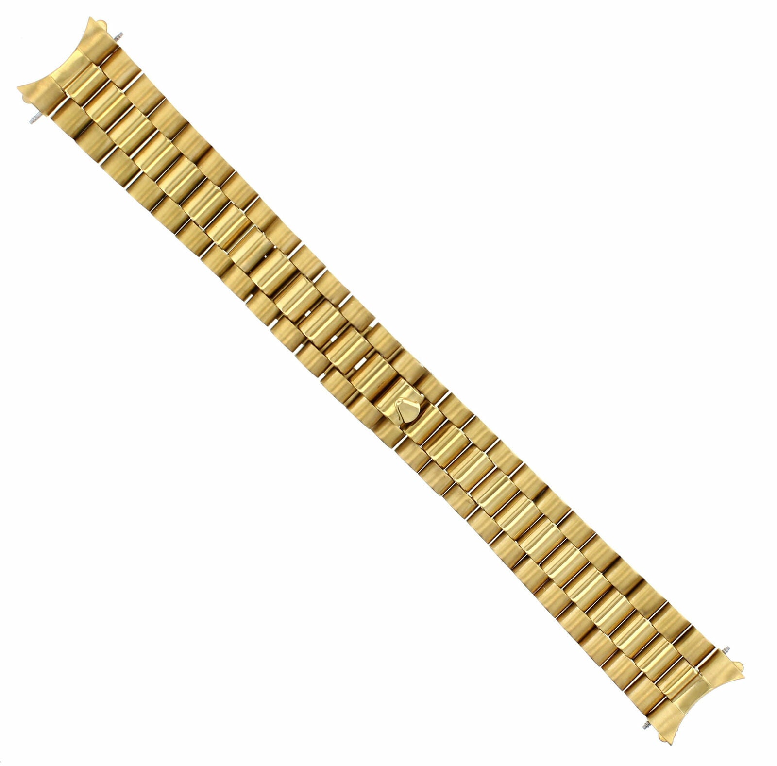 20MM PRESIDENT STYLE WATCH BAND FOR 36MM ROLEX DATEJUST REMOVEABLE END PIECE GOLD