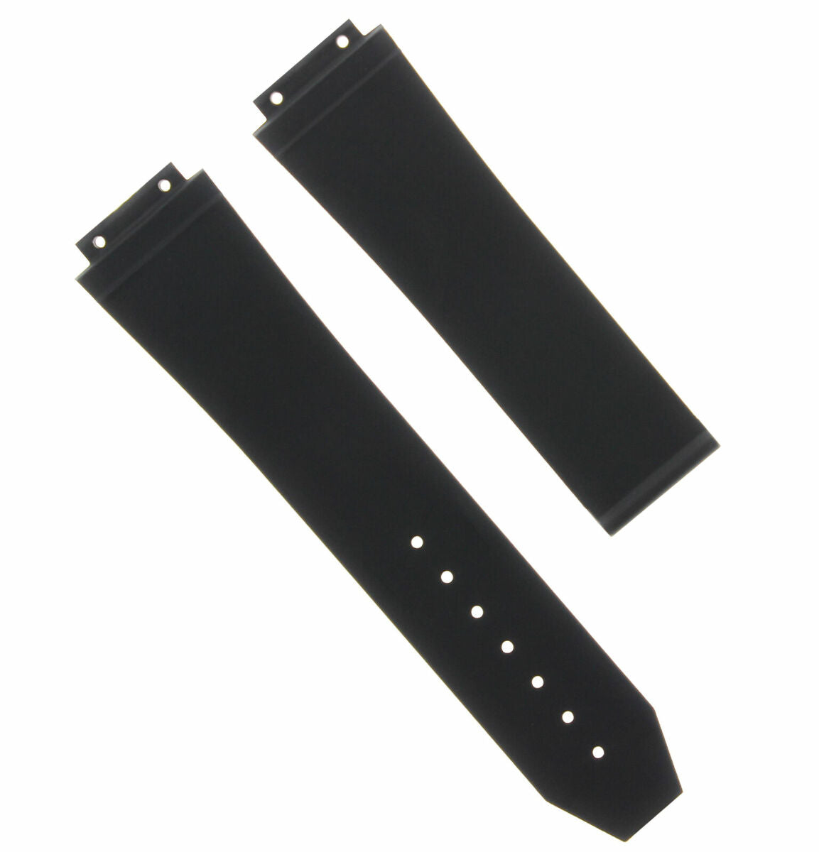 25MM/19MM RUBBER STRAP BAND FOR HUBLOT H BIG BANG FUSION + SCREWDRIVER TOOL BLAC