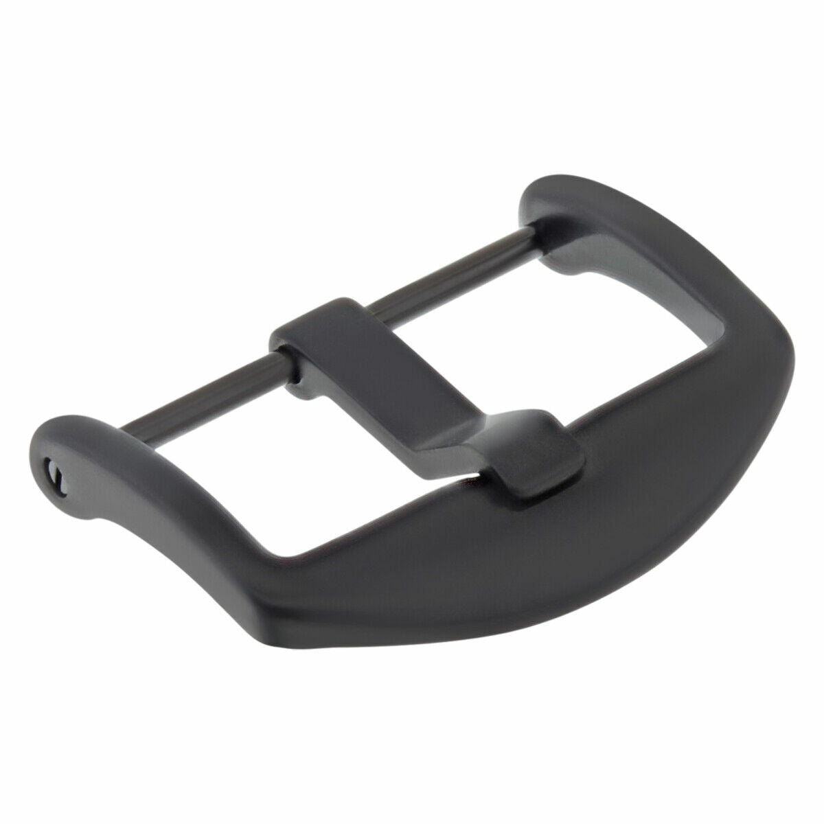 22MM BAND STRAP THUMBNAIL TANG BUCKLE SCREW FOR PANERAI FIT LEATHER/RUBBER BLACK