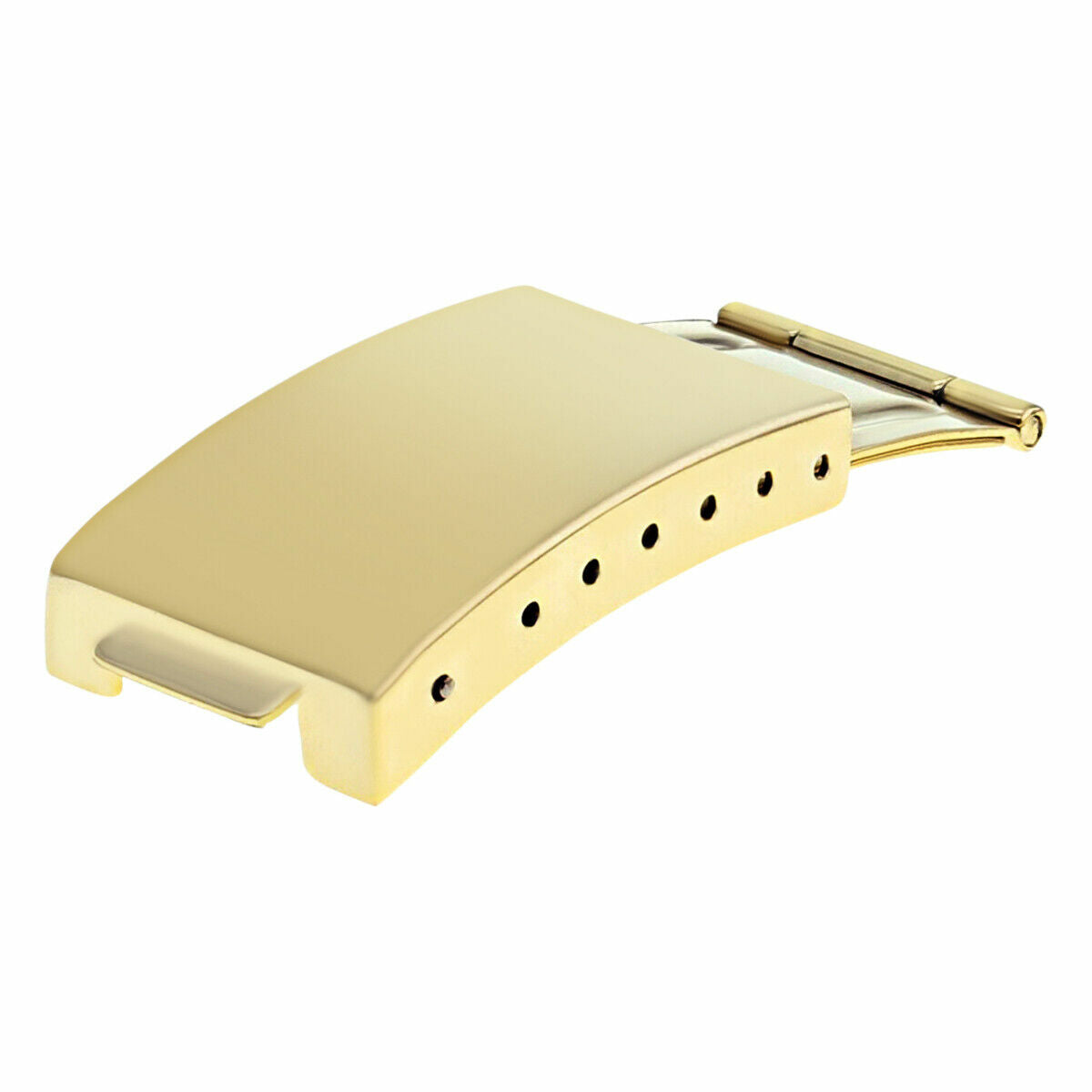 GOLD BRACELET CLASP FOR MENS ROLEX OYSTER JUBILEE WATCH BAND 20MM SHINY POLISH