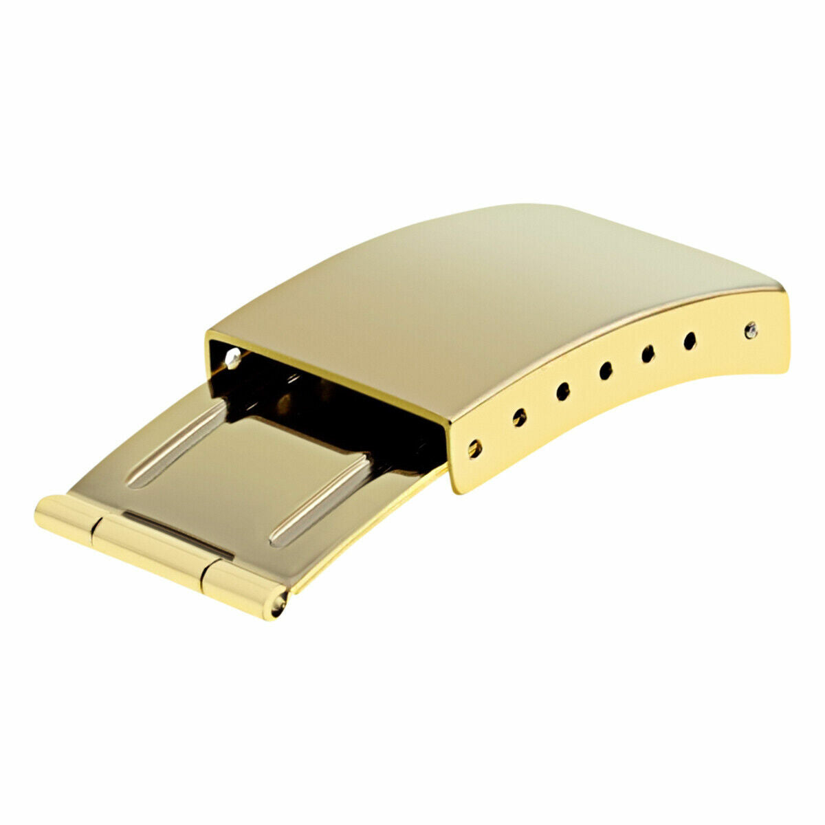 GOLD BRACELET CLASP FOR MENS ROLEX OYSTER JUBILEE WATCH BAND 20MM SHINY POLISH