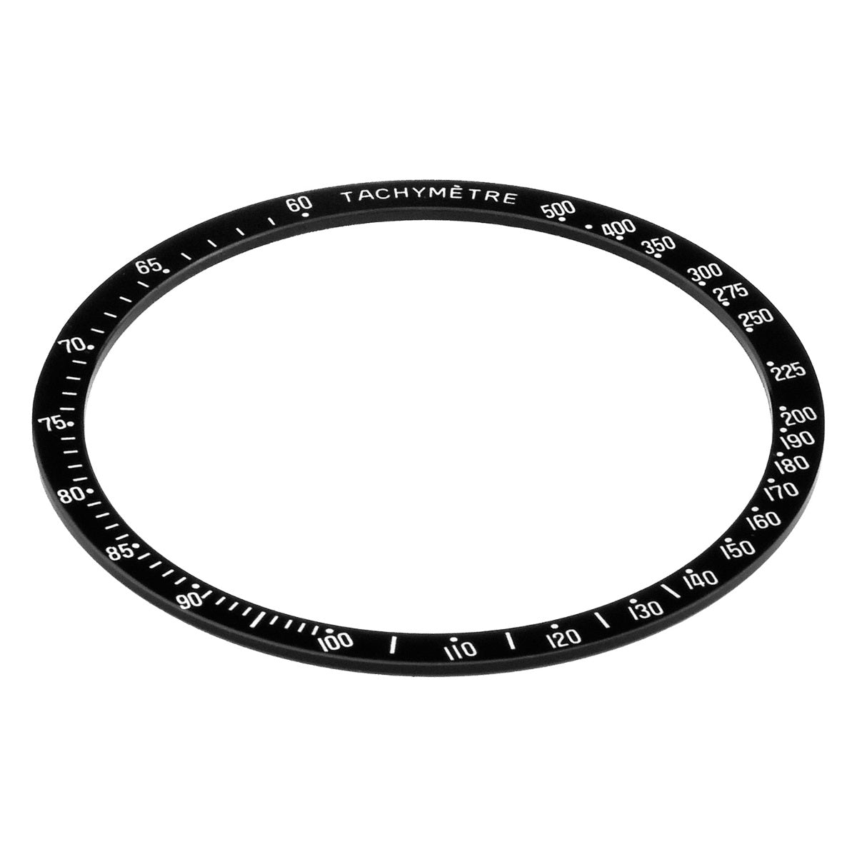 BEZEL INSERT FOR OMEGA SPEEDMASTER TACHYMETRE 3510.50, 3810.50 , 175.032 BLACK