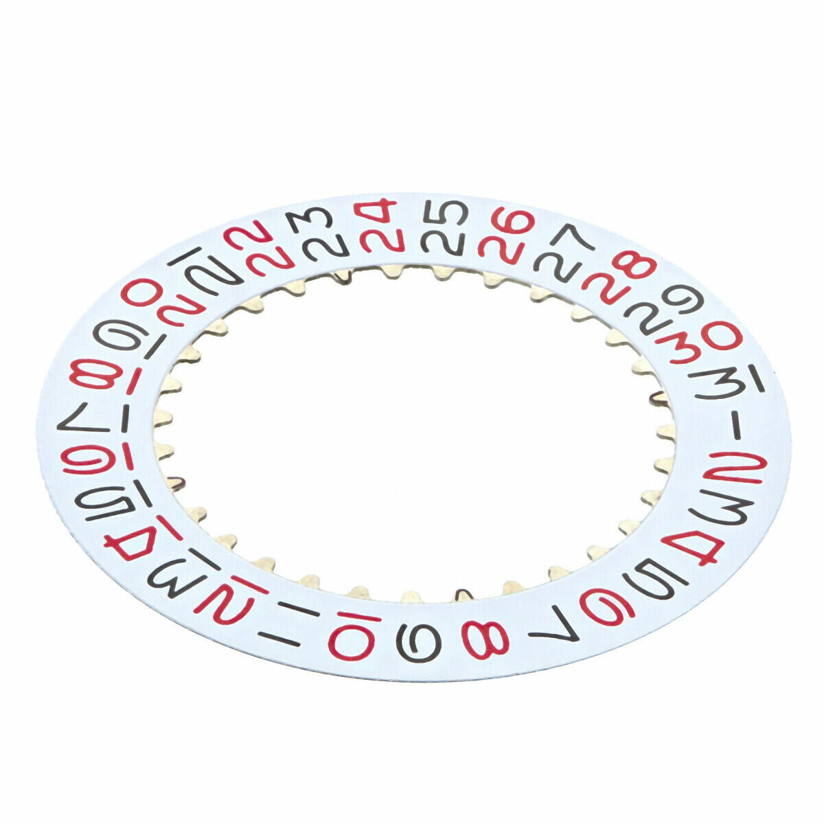 DATE DISC FOR ROLEX GMT WATCH ROULETTE 1030 1035 1036 1065 6534 WHITE/ RED/BLACK