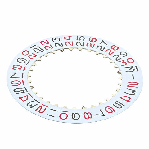 DATE DISC FOR ROLEX GMT WATCH ROULETTE 1030 1035 1036 1065 6534 WHITE/ RED/BLACK
