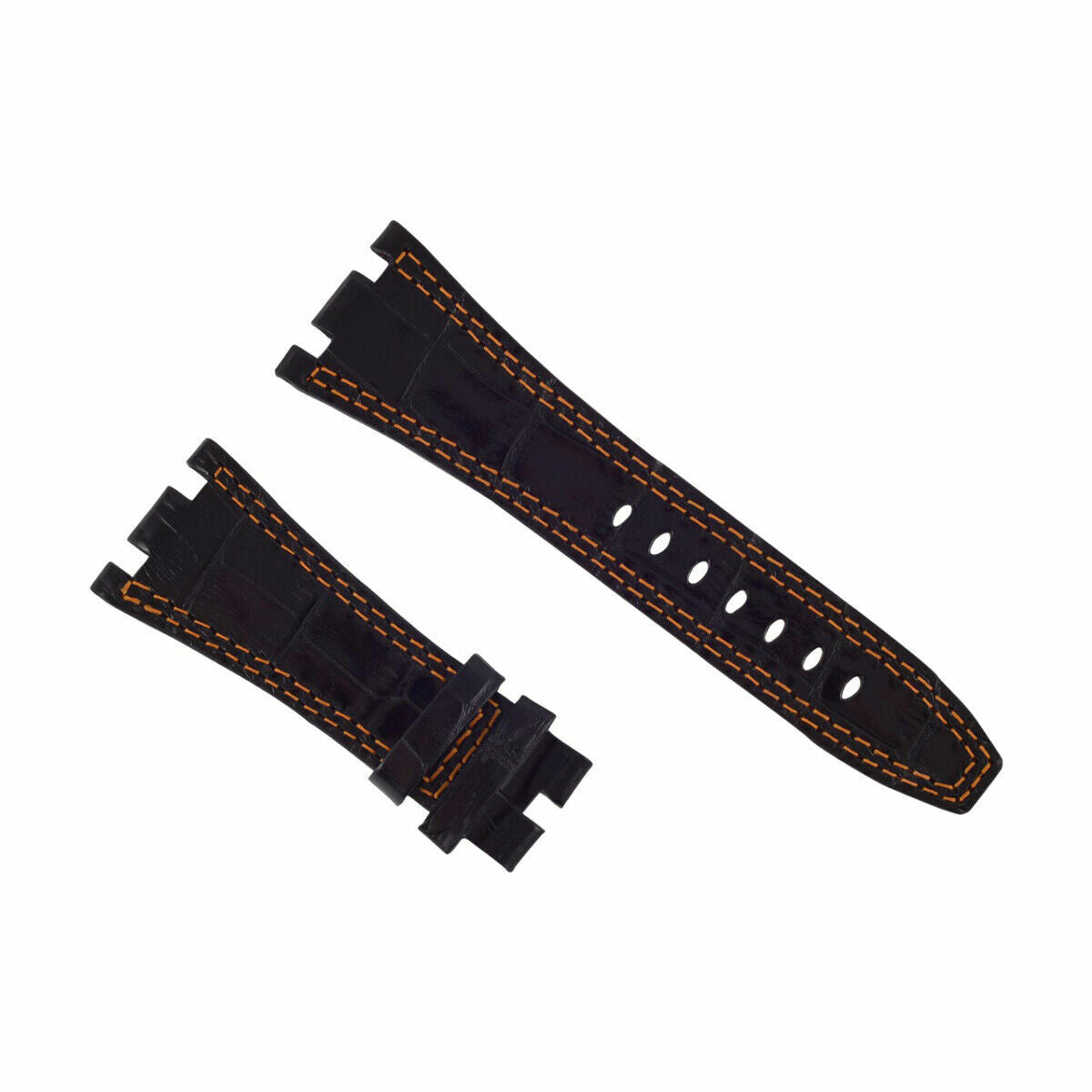 28MM LEATHER BAND STRAP FOR 42MM AUDEMARS PIGUET ROYAL OAK OFFSHORE BLACK OS