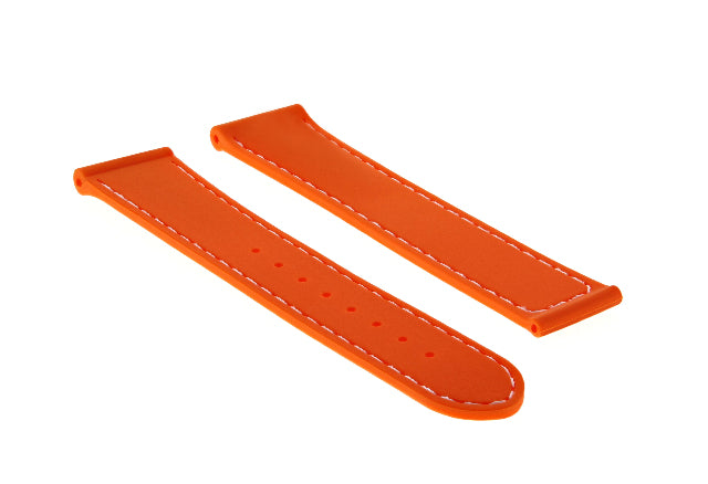 20mm Rubber Watch Band Strap Clasp Buckle for Omega Seamaster Planet Ocean