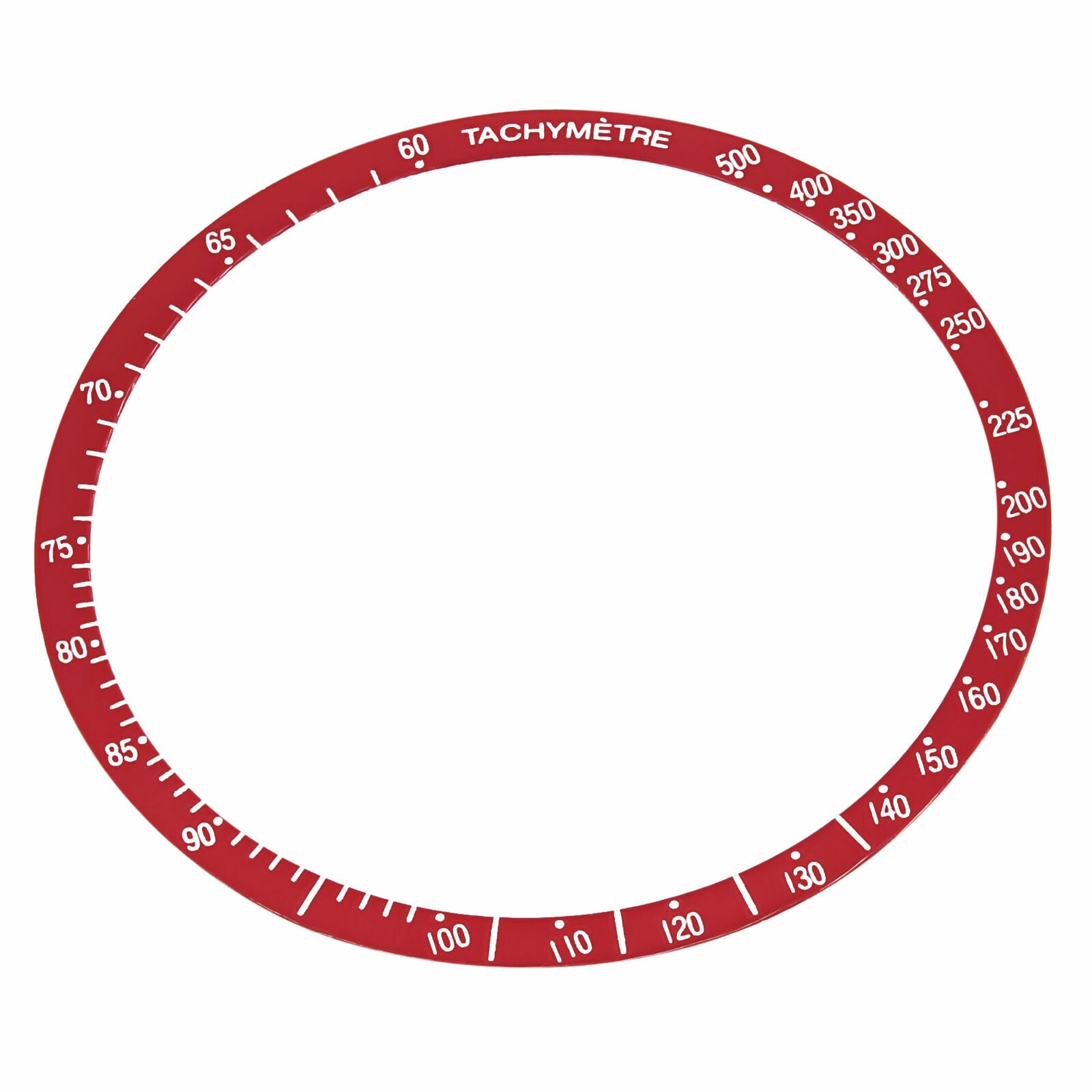 FLAT BEZEL INSERT FOR OMEGA SPEEDMASTER PRE MOON CHRONOGRAPH 1750084 WATCH RED