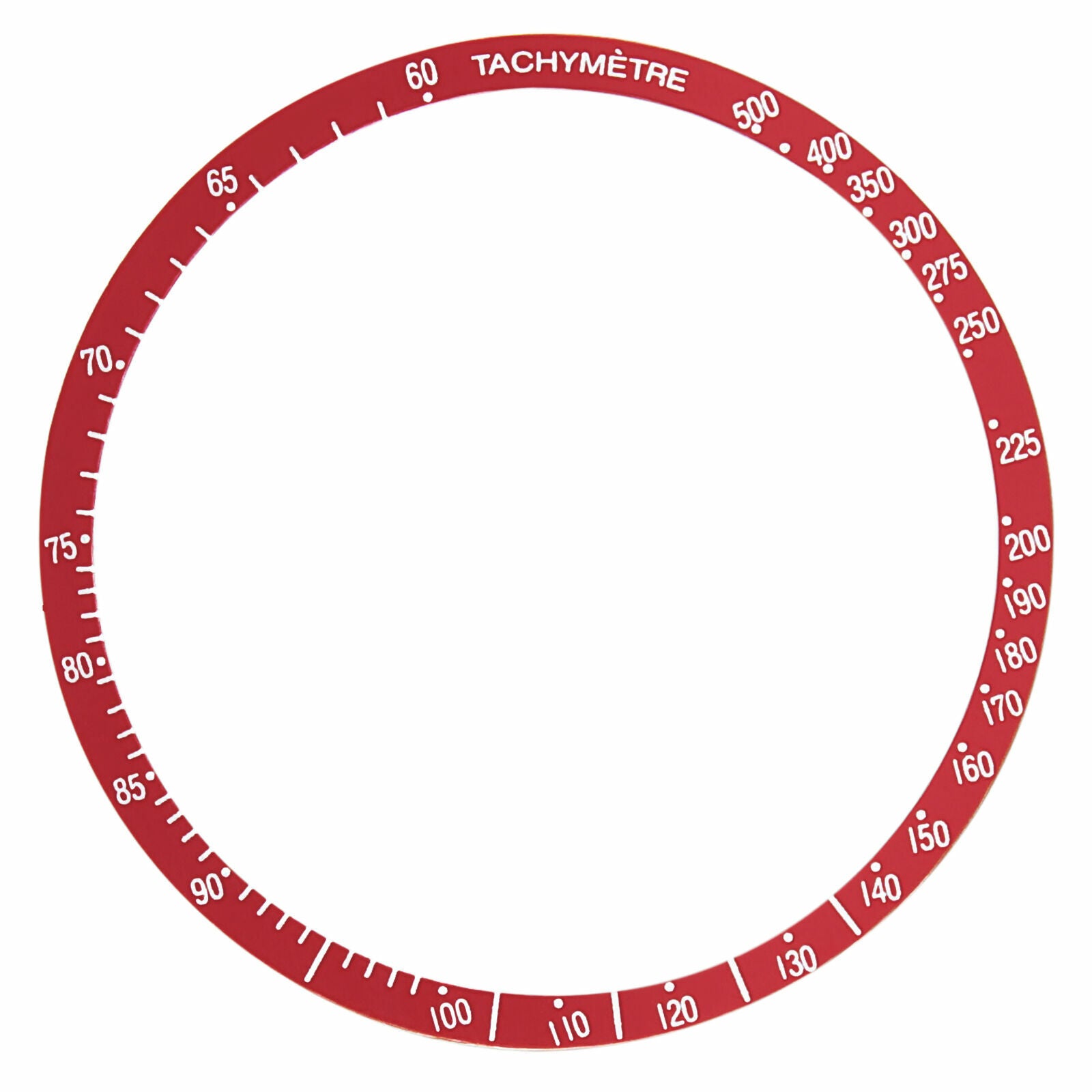 FLAT BEZEL INSERT FOR OMEGA SPEEDMASTER PRE MOON CHRONOGRAPH 1750084 WATCH RED