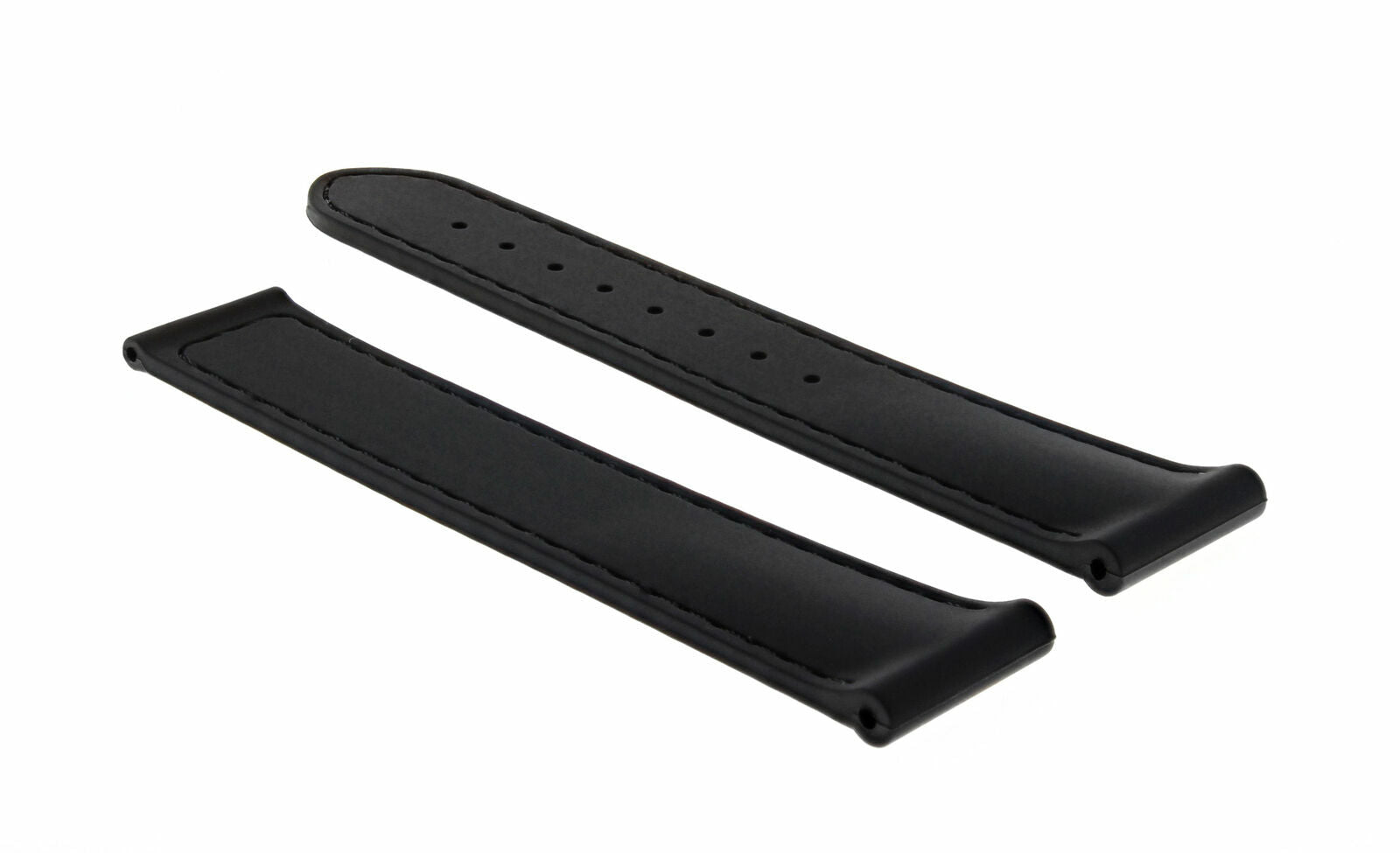 20MM RUBBER WATCH BAND STRAP FOR 41MM OMEGA SEAMASTER PLANET OCEAN WATCH BLACK