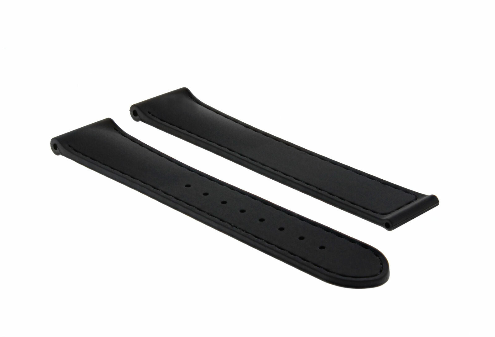 20MM RUBBER WATCH BAND STRAP FOR 41MM OMEGA SEAMASTER PLANET OCEAN WATCH BLACK