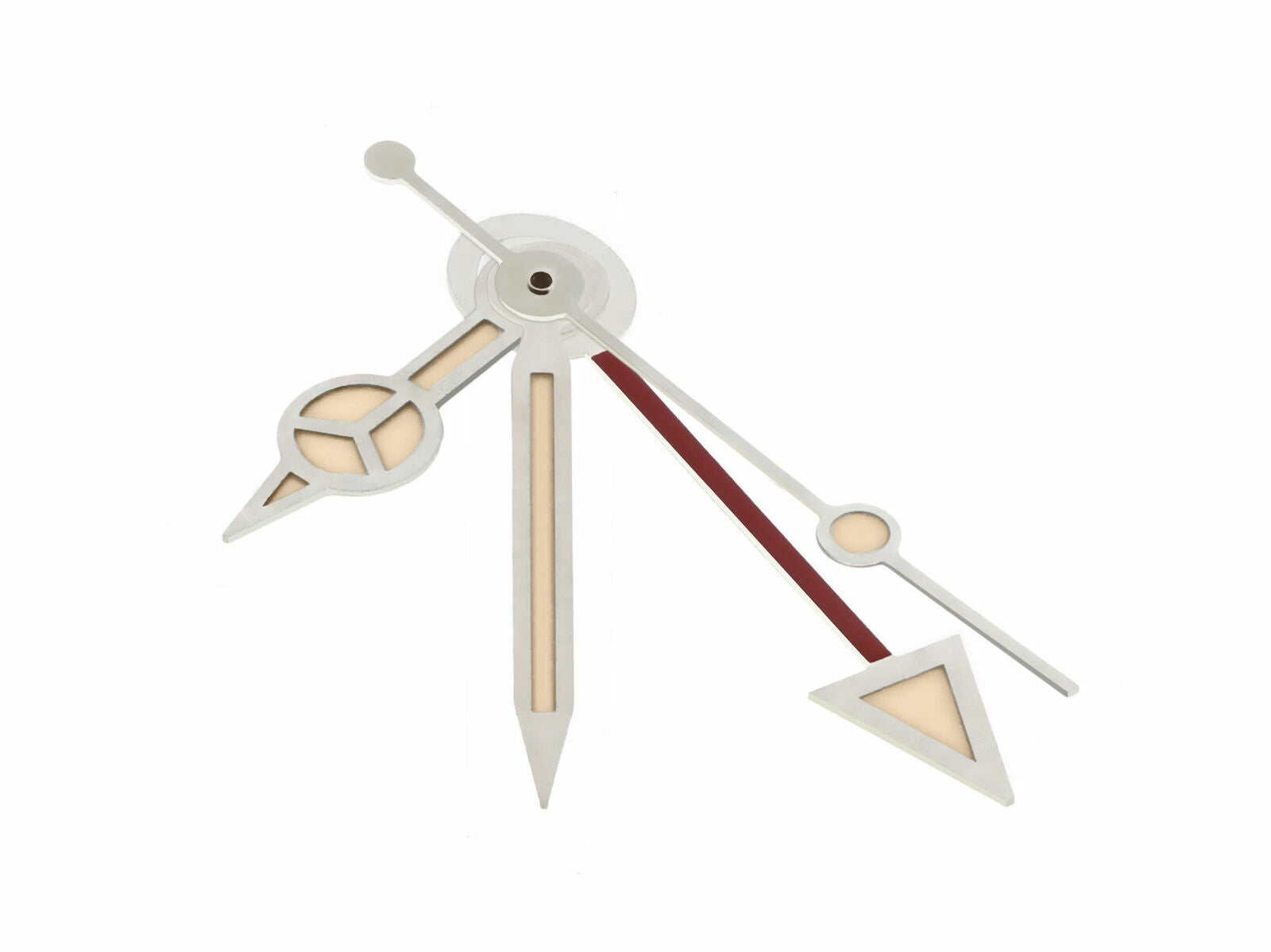 WATCH HANDS AGED FOR OLDER ROLEX GMT VINTAGE WATCH 1655 1665 1675 1680 SILVER