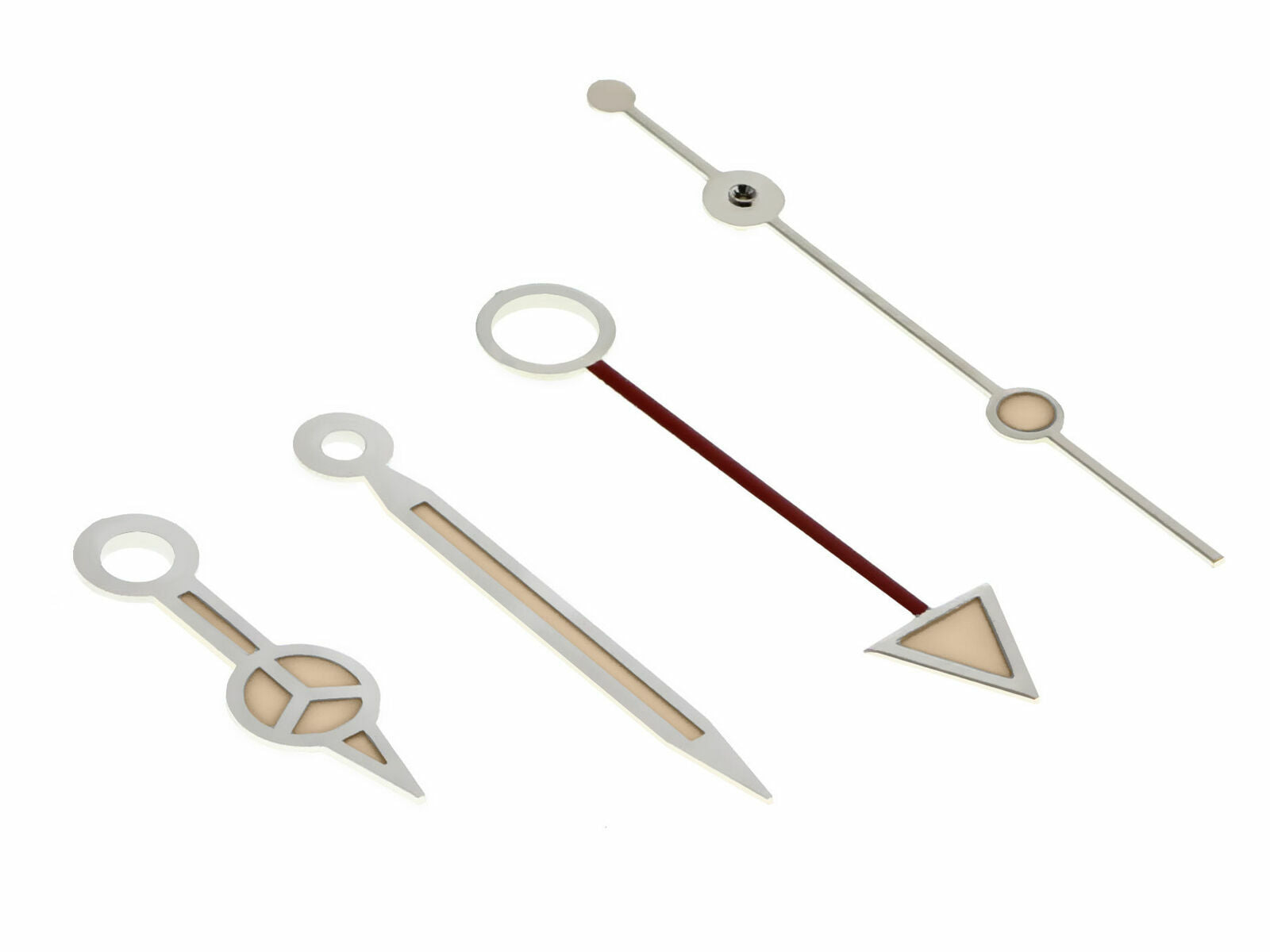 WATCH HANDS AGED FOR OLDER ROLEX GMT VINTAGE WATCH 1655 1665 1675 1680 SILVER