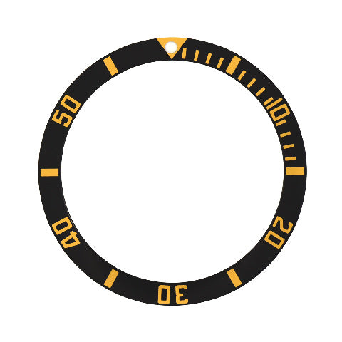 BEZEL INSERT FOR OMEGA SEAMASTER 200 396.1042 PROFESSIONAL WATCH BLACK GOLD - 200m Seamaster 396.1042