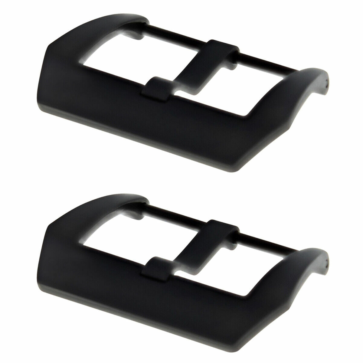 2-24MM STRAPS BAND PRE-V SCREW BUCKLE FOR PANERAI 44MM GMT PVD BLACK GREY COLOR