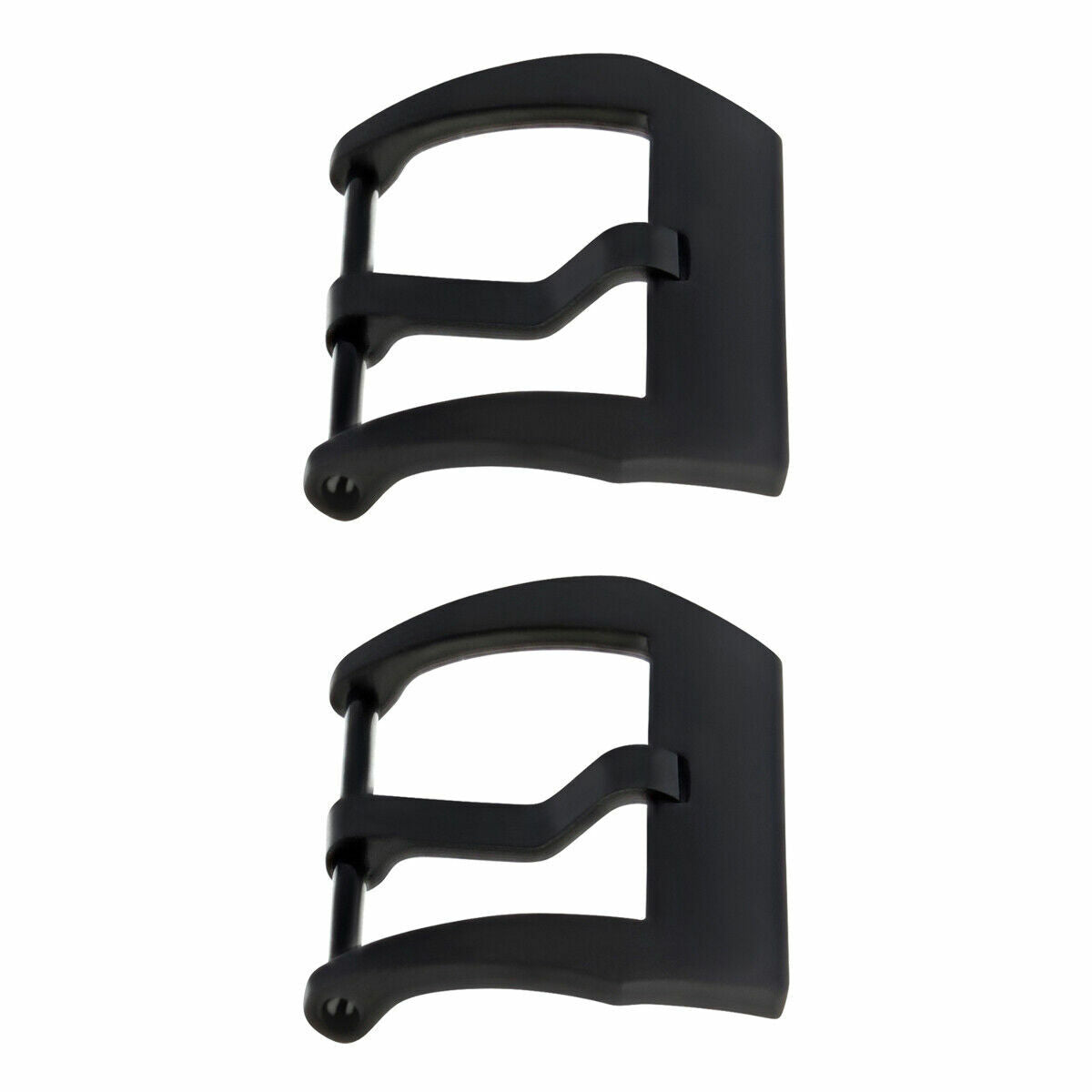 2-24MM STRAPS BAND PRE-V SCREW BUCKLE FOR PANERAI 44MM GMT PVD BLACK GREY COLOR