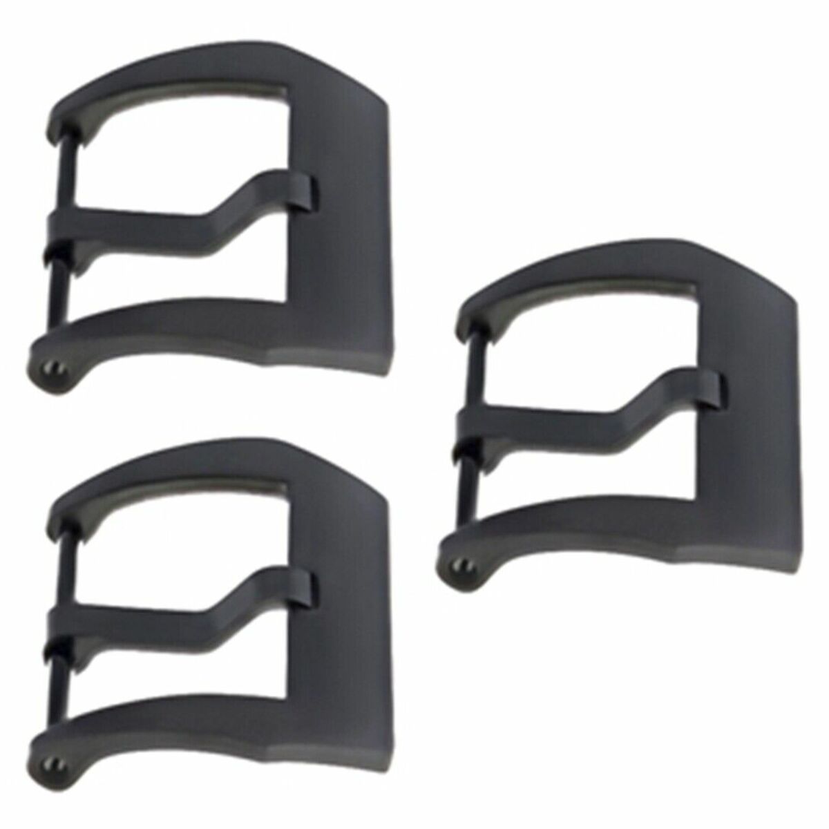 3-24MM PRE-V SCREW BUCKLE FOR PANERAI 44MM STRAPS BAND PVD BLACK GREY COLOR