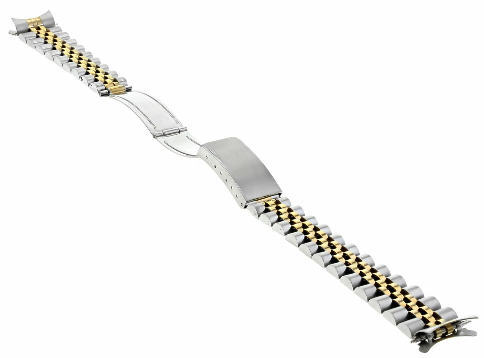 JUBILEE WATCH BAND BRACELET MIDSIZE FOR 31MM ROLEX 17MM LUGS GOLD/SS TWO TONE