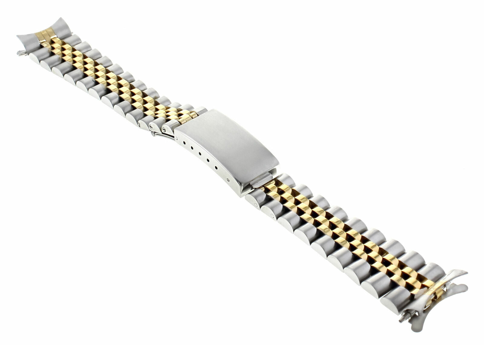 JUBILEE WATCH BAND BRACELET MIDSIZE FOR 31MM ROLEX 17MM LUGS GOLD/SS TWO TONE