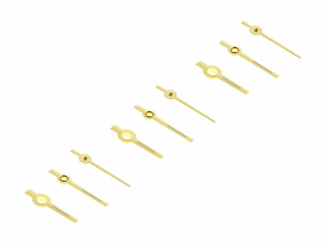 3 SET WATCH HAND FOR ROLEX 2130/2135 67000, 67180,67480,69160 DIAMOND DIAL GOLD