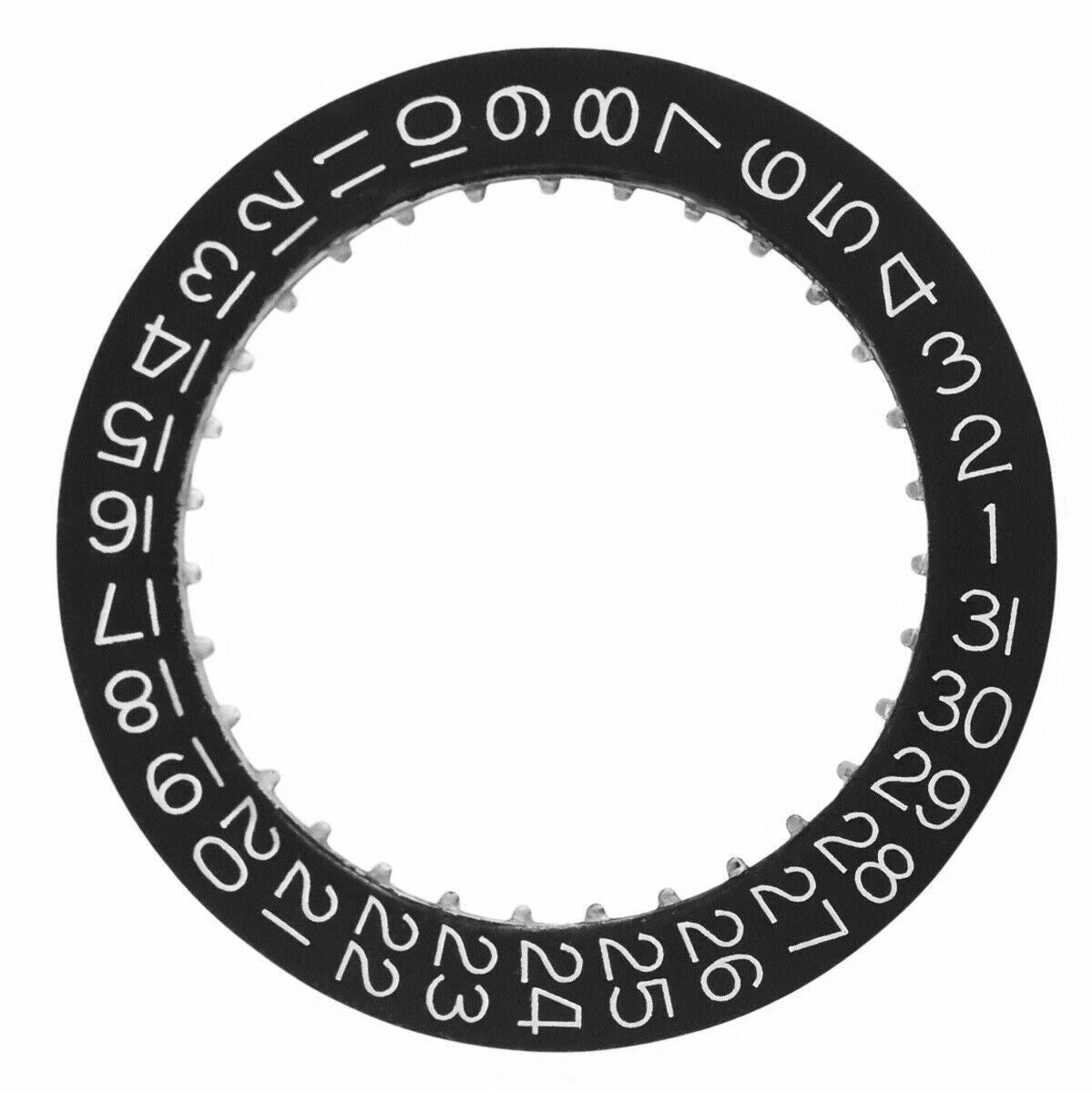 CALENDAR DATE DISC FOR TUDOR MOVEMENT ETA 2834-2 2836-2 2846 2878,2893-2 BLACK 3H