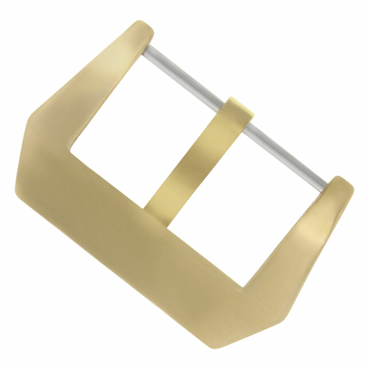 22MM BRONZE PRE-V SCREW-IN LEATHER STRAP RUBBER BAND BUCKLE FOR PANERAI WATCH