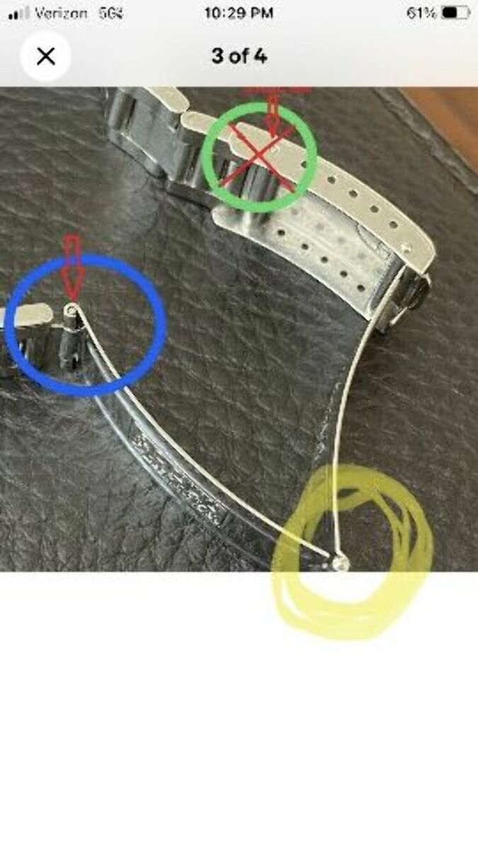 10 RIVET PINS FOR CLASP ROLEX SUBMARINER GMT OYSTER JUBILEE WATCH BAND BUCKLE