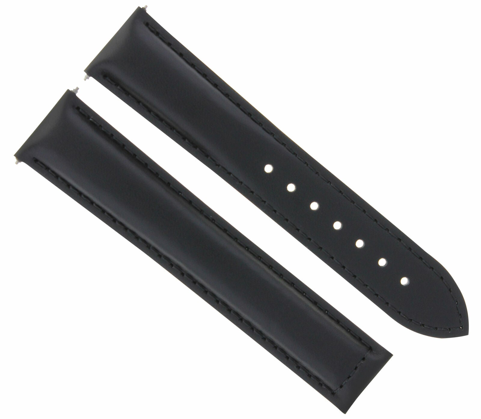 20MM LEATHER STRAP WATCH BAND FOR MAURICE LACROIX LC1008-SS001-130 MW BLACK