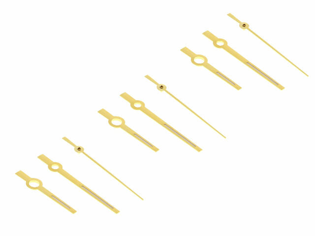 3 SET WATCH HAND STICK FOR MOVEMENT ETA 2824-2 2834-2 2836-2 2846 2874 GOLD SWIS