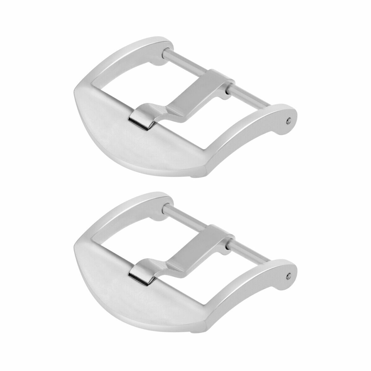 2-20MM THUMBNAIL TANG BUCKLE SCREW FOR PANERAI PAM RUBBER WATCH STRAP BAND SHINY