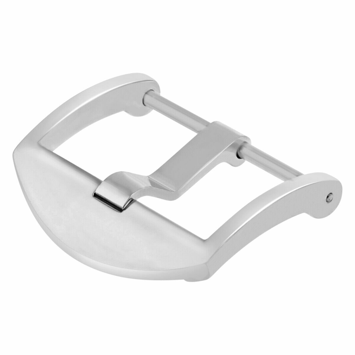 20MM THUMBNAIL LEATHER STRAP BAND TANG BUCKLE SCREW FOR PAM 40MM PANERAI SHINY
