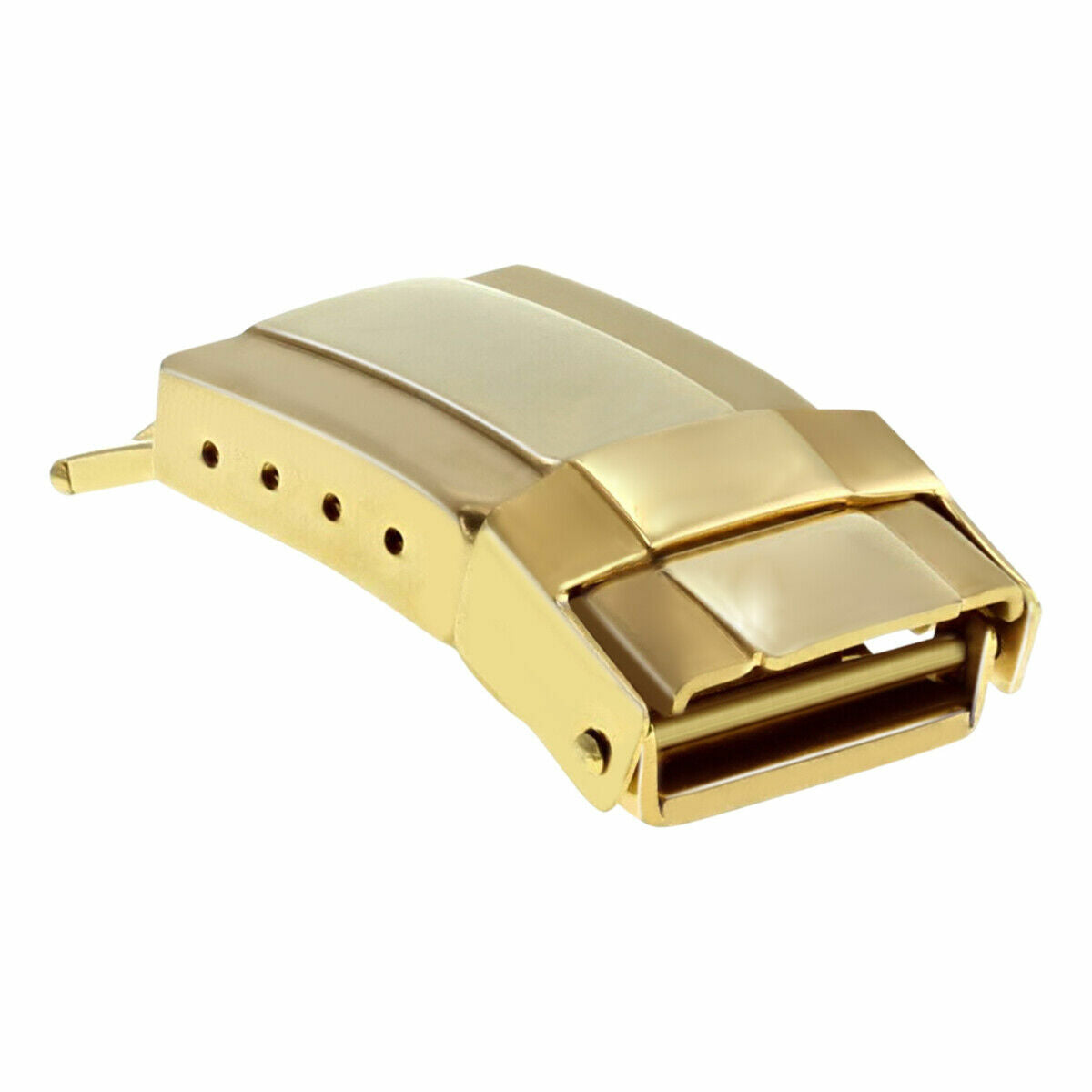 16MM CLASP FOR ROLEX DAYTONA 16518 16523 116520 LEATHER RUBBER STRAP BAND GOLD
