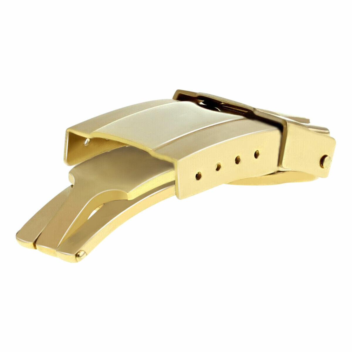 16MM CLASP FOR ROLEX DAYTONA 16518 16523 116520 LEATHER RUBBER STRAP BAND GOLD
