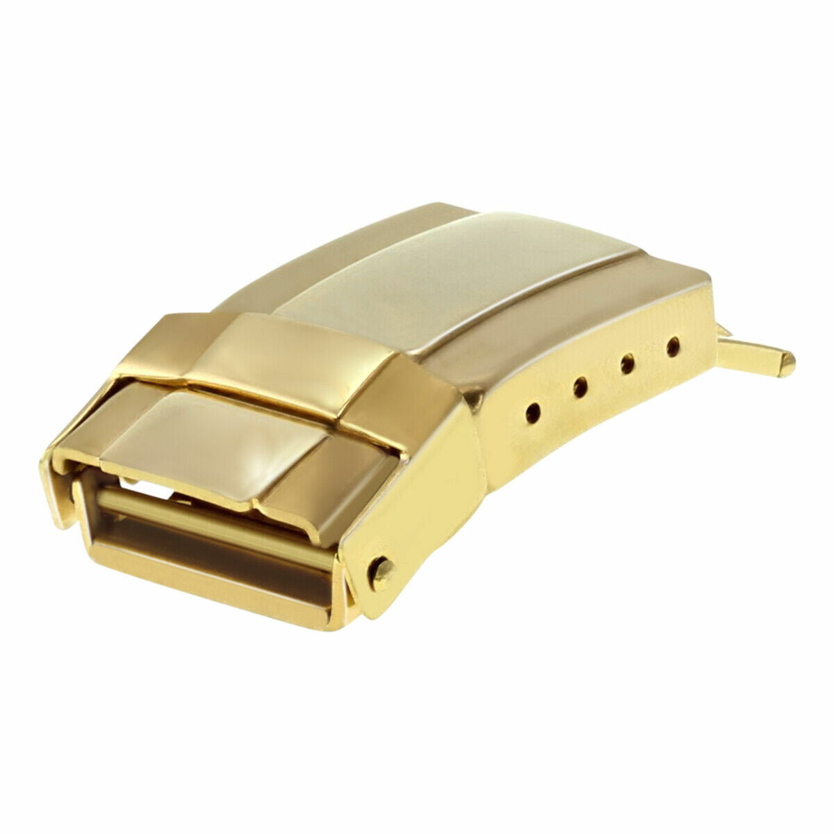 16MM CLASP FOR ROLEX DAYTONA 16518 16523 116520 LEATHER RUBBER STRAP BAND GOLD