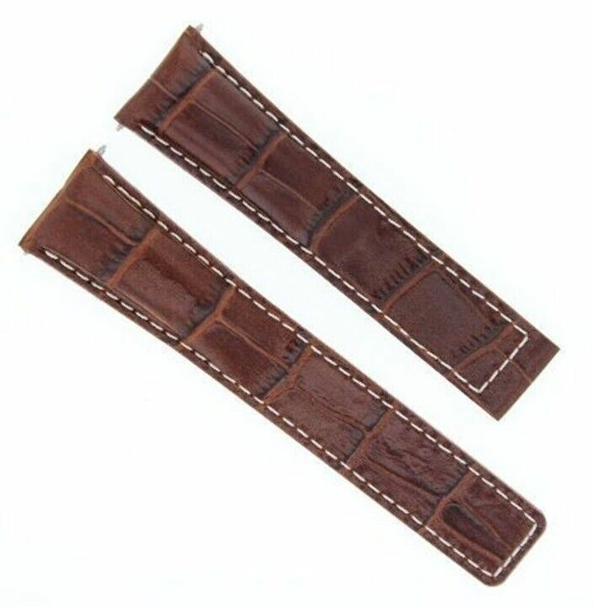 20/16MM LEATHER WATCH BAND STRAP FOR TAG HEUER MONZA DEPLOYMENT CLASP BROWN WS